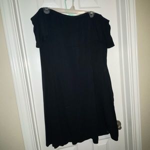 Black off the shoulder dress